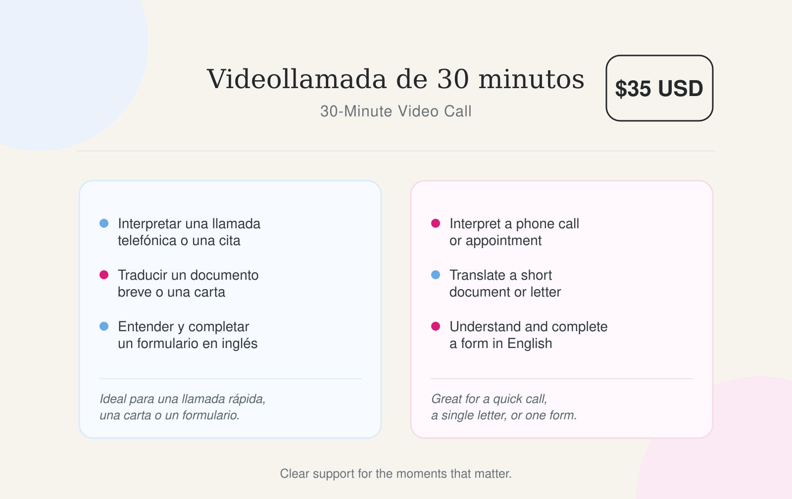 Precios / Prices