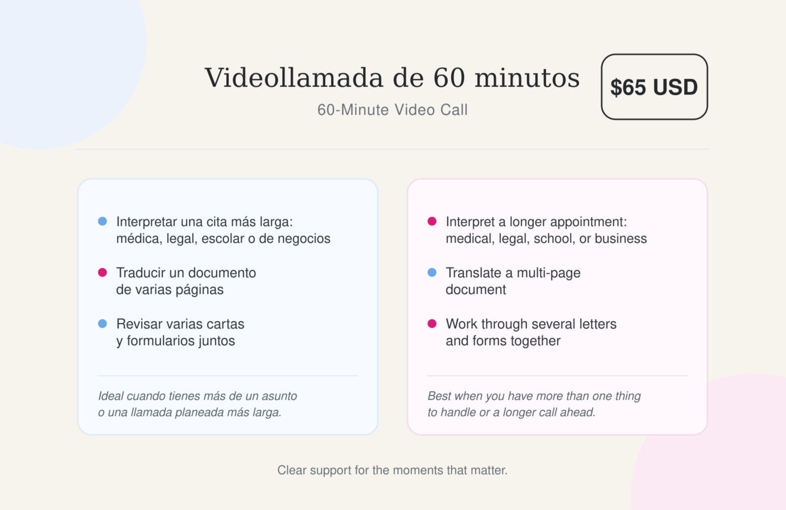 Precios / Prices